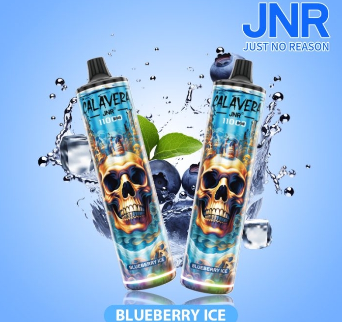 Ontdek de Smaakvolle Wereld van JNR CALAVERA 11000 Puffs Vape - bosbessen ijs